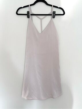 audrey Light Lavender Slip Dress with Thin Straps